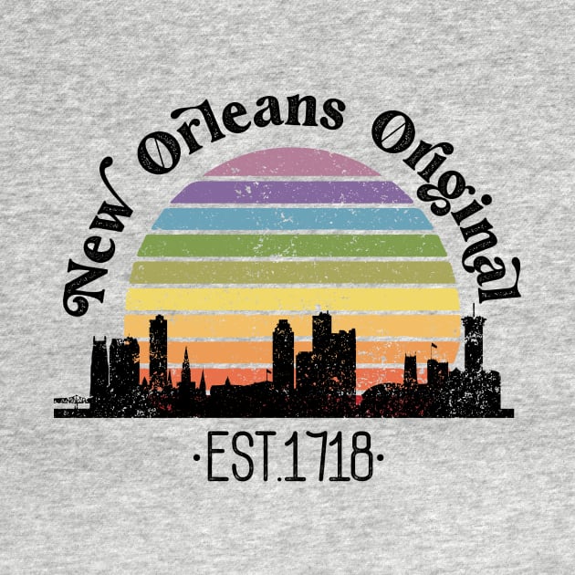 New Orleans Original Retro Rainbow by Perpetual Brunch